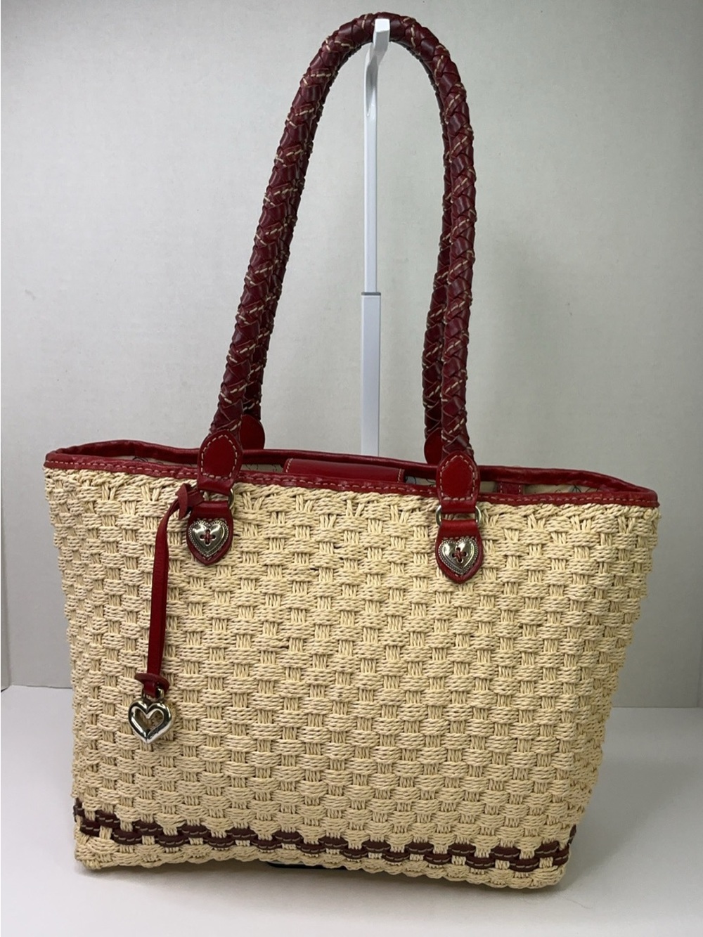 Brighton woven straw tote bag